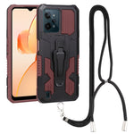 Custodia TPU Mecha Armor con cordino per OPPO Realme C31