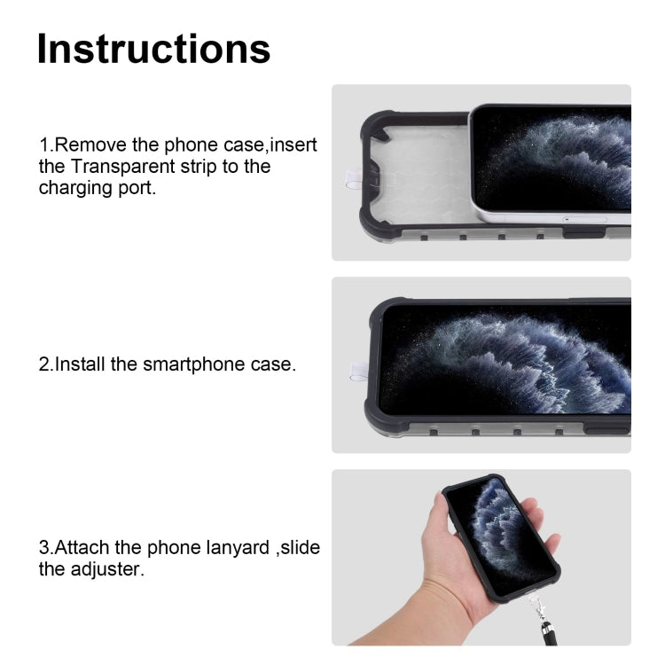 Custodia TPU Mecha Armor con cordino per OPPO Realme C31