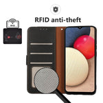 Custodia RFID in pelle con texture Litchi per Nokia C2 2nd Edition, Nokia C21