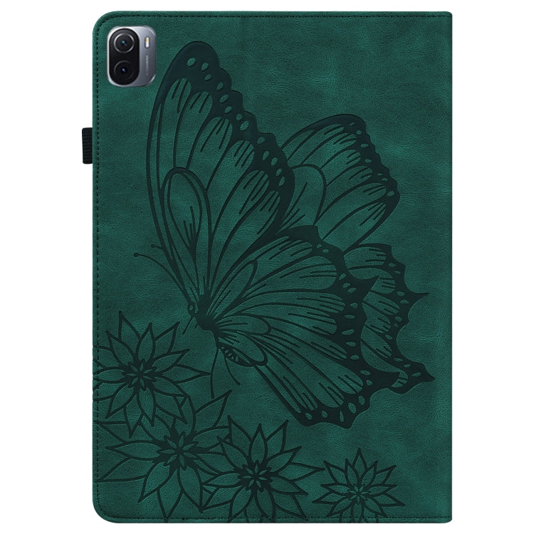 Custodia per tablet in pelle goffrata con farfalla grande per Xiaomi Pad 5 e
