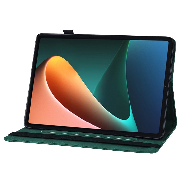 Custodia per tablet in pelle goffrata con farfalla grande per Xiaomi Pad 5 e