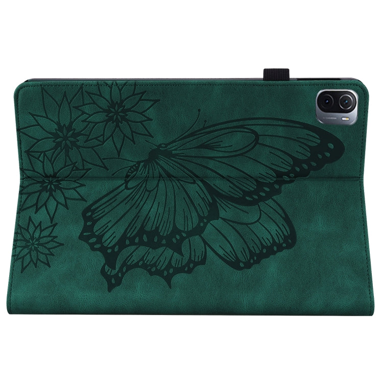 Custodia per tablet in pelle goffrata con farfalla grande per Xiaomi Pad 5 e