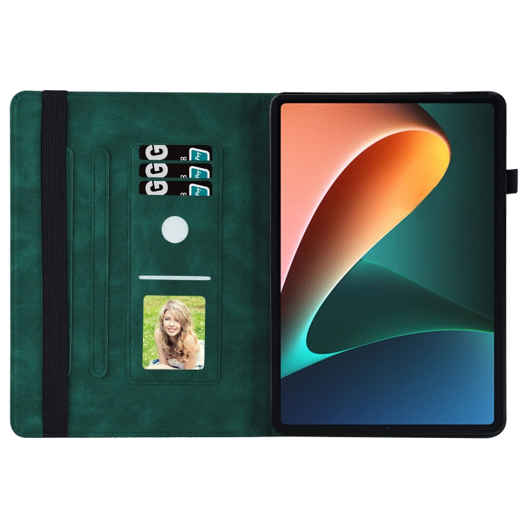 Custodia per tablet in pelle goffrata con farfalla grande per Xiaomi Pad 5 e