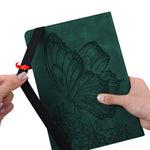 Custodia per tablet in pelle goffrata con farfalla grande per Xiaomi Pad 5 e
