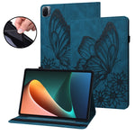 Custodia per tablet in pelle goffrata con farfalla grande per Xiaomi Pad 5 e