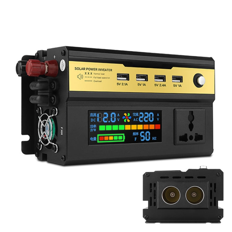 Inverter auto 500W con display digitale 12V 24V 48V