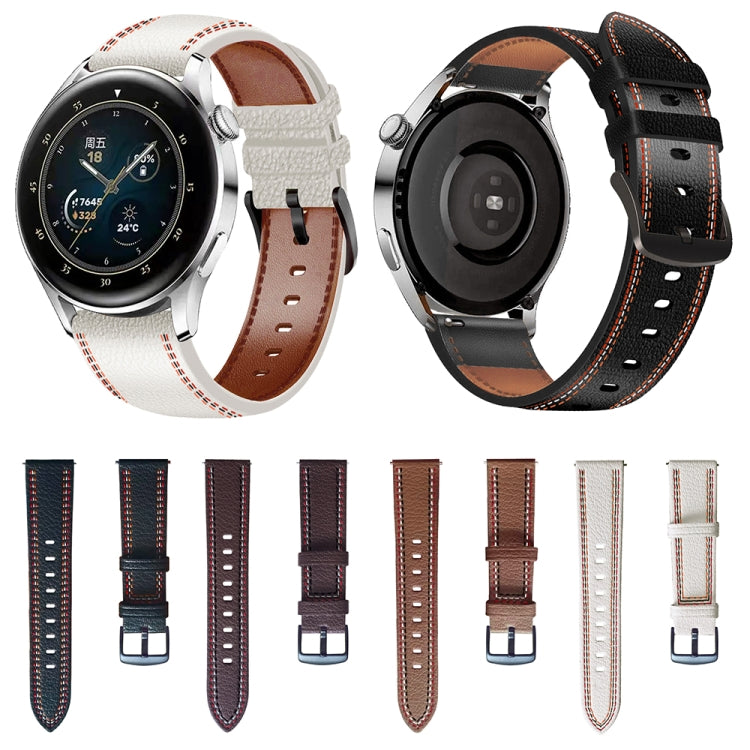 Cinturino in vera pelle per Huawei Watch GT 3 46mm