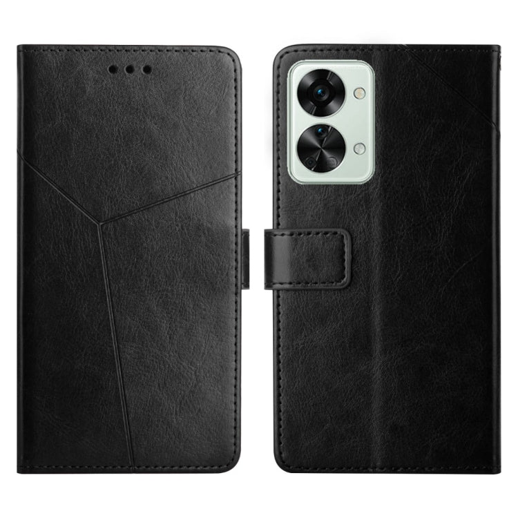 Custodia in pelle flip orizzontale con cuciture a Y per OnePlus Nord 2T 5G e