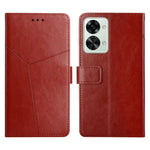 Custodia in pelle flip orizzontale con cuciture a Y per OnePlus Nord 2T 5G e
