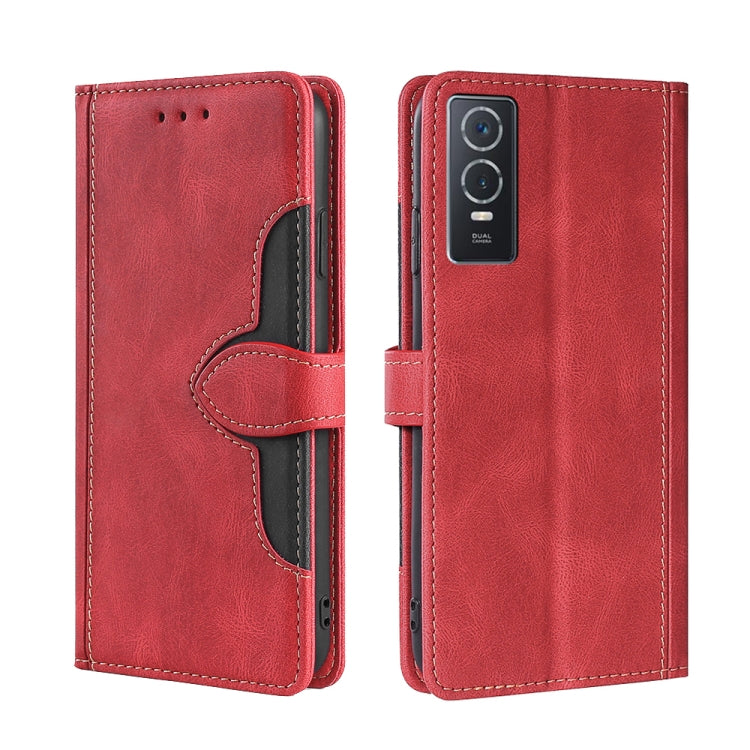 Custodia in pelle PU con vibrazione orizzontale per vivo Y76S/Y74S