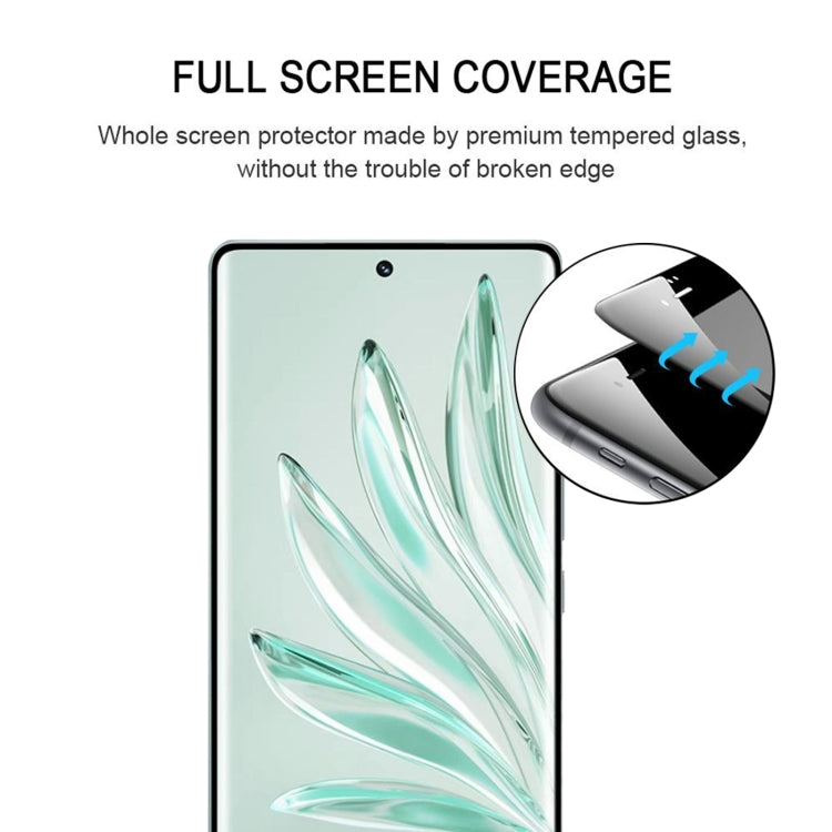 Pellicola vetro temperato schermo intero con bordo curvo 3D per Honor 70