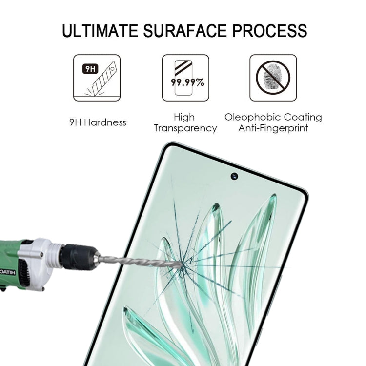 Pellicola vetro temperato schermo intero con bordo curvo 3D per Honor 70