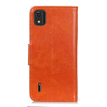 Custodia per cellulare in pelle nappa per Nokia C2 2nd Edition, C21 Plus e C200