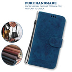 Custodia in pelle goffrata con cavalletto per Nokia 1.3, 5.3, 5.4 e C20 / C10