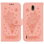 Custodia in pelle goffrata con cavalletto per Nokia 1.3, 5.3, 5.4 e C20 / C10