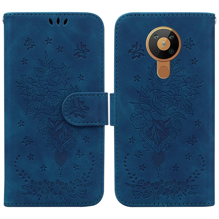Custodia in pelle goffrata con cavalletto per Nokia 1.3, 5.3, 5.4 e C20 / C10