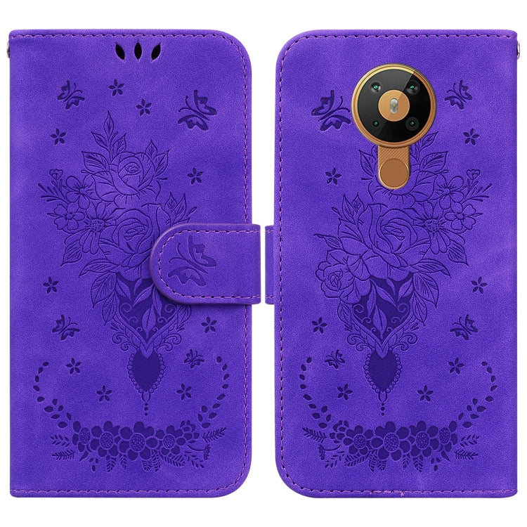 Custodia in pelle goffrata con cavalletto per Nokia 1.3, 5.3, 5.4 e C20 / C10