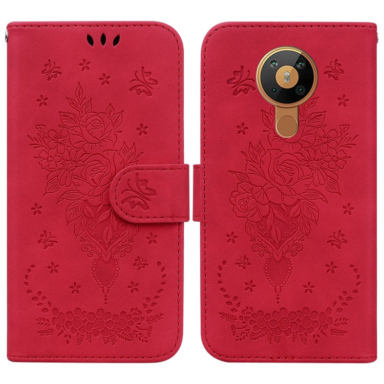 Custodia in pelle goffrata con cavalletto per Nokia 1.3, 5.3, 5.4 e C20 / C10