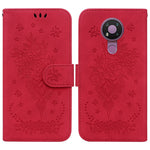 Custodia in pelle goffrata farfalla per Nokia 3.4, 6.2 / 7.2, G10 / G20 e X10 /