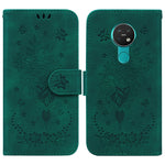 Custodia in pelle goffrata farfalla per Nokia 3.4, 6.2 / 7.2, G10 / G20 e X10 /