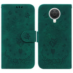 Custodia in pelle goffrata farfalla per Nokia 3.4, 6.2 / 7.2, G10 / G20 e X10 /