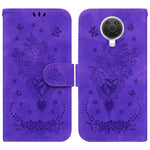 Custodia in pelle goffrata farfalla per Nokia 3.4, 6.2 / 7.2, G10 / G20 e X10 /
