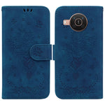Custodia in pelle goffrata farfalla per Nokia 3.4, 6.2 / 7.2, G10 / G20 e X10 /