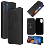Custodia in pelle con vibrazione orizzontale magnetica per Motorola Moto E32 4G