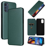 Custodia in pelle con vibrazione orizzontale magnetica per Motorola Moto E32 4G