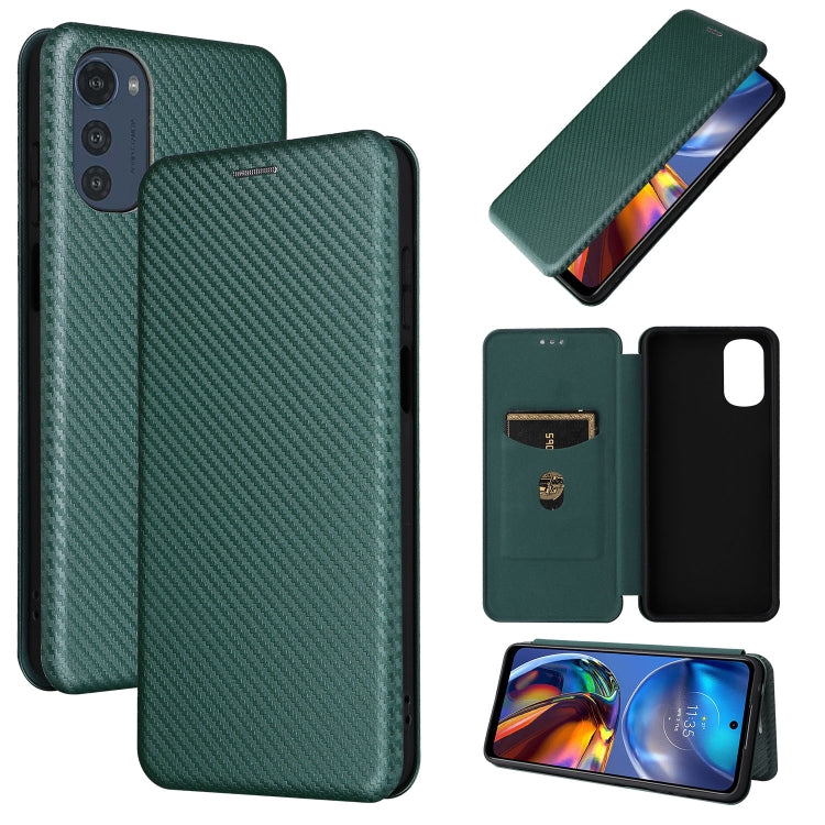 Custodia in pelle con vibrazione orizzontale magnetica per Motorola Moto E32 4G