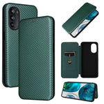 Custodia in pelle con vibrazione orizzontale magnetica per Motorola Moto E32 4G