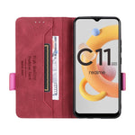 Custodia in pelle con chiusura magnetica per Realme C11 2021/C20, Realme C11