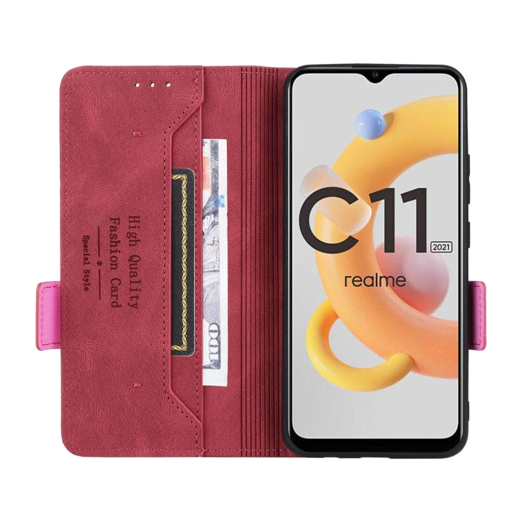 Custodia in pelle con chiusura magnetica per Realme C11 2021/C20, Realme C11