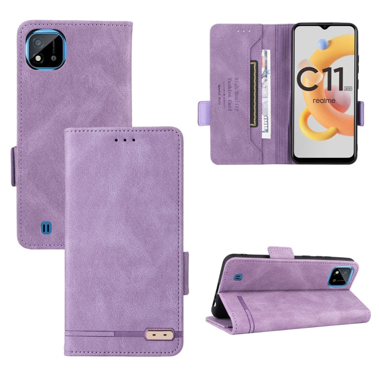 Custodia in pelle con chiusura magnetica per Realme C11 2021/C20, Realme C11