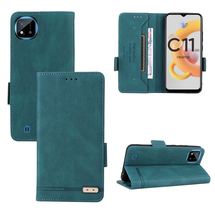 Custodia in pelle con chiusura magnetica per Realme C11 2021/C20, Realme C11