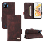 Custodia in pelle con chiusura magnetica per Realme C11 2021/C20, Realme C11