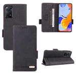 Custodia in pelle con chiusura magnetica per Xiaomi Redmi 10 5G, Note 11 Pro 5G