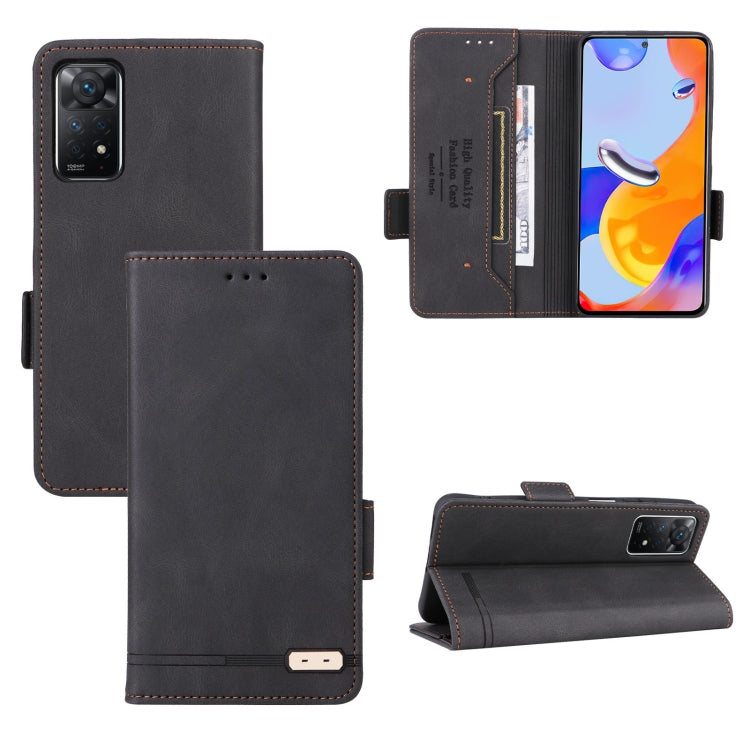 Custodia in pelle con chiusura magnetica per Xiaomi Redmi 10 5G, Note 11 Pro 5G