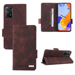 Custodia in pelle con chiusura magnetica per Xiaomi Redmi 10 5G, Note 11 Pro 5G
