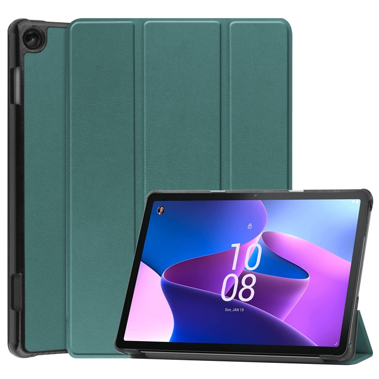 Custodia in pelle con supporto a 3 pieghe per Lenovo Tab M10 3rd Gen