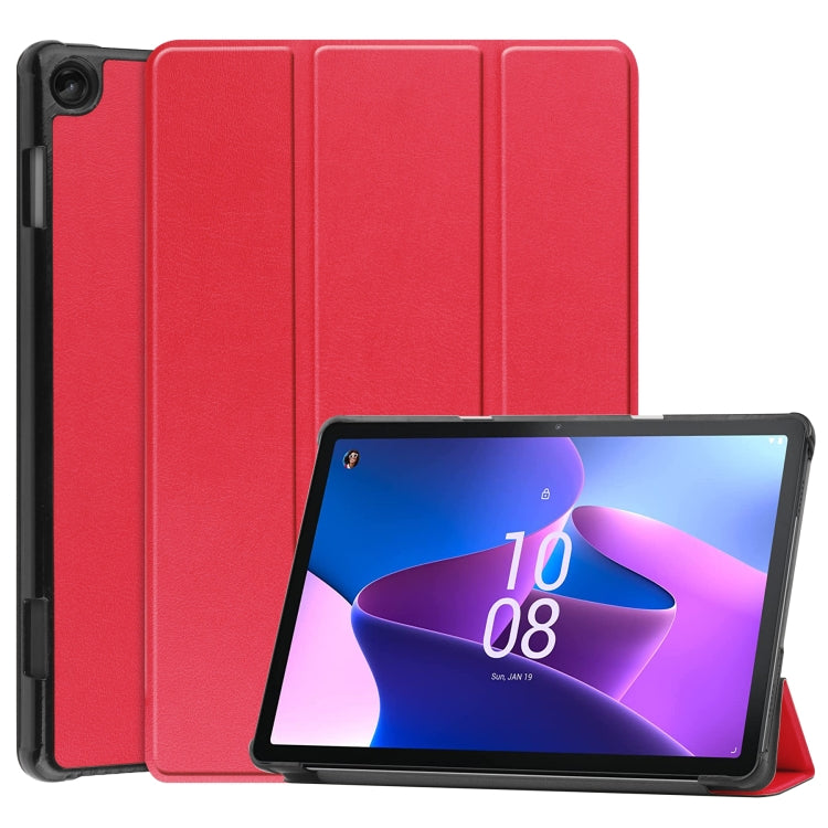 Custodia in pelle con supporto a 3 pieghe per Lenovo Tab M10 3rd Gen