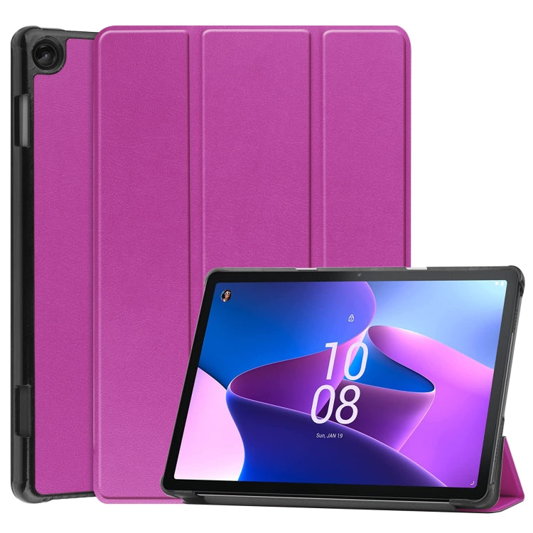 Custodia in pelle con supporto a 3 pieghe per Lenovo Tab M10 3rd Gen