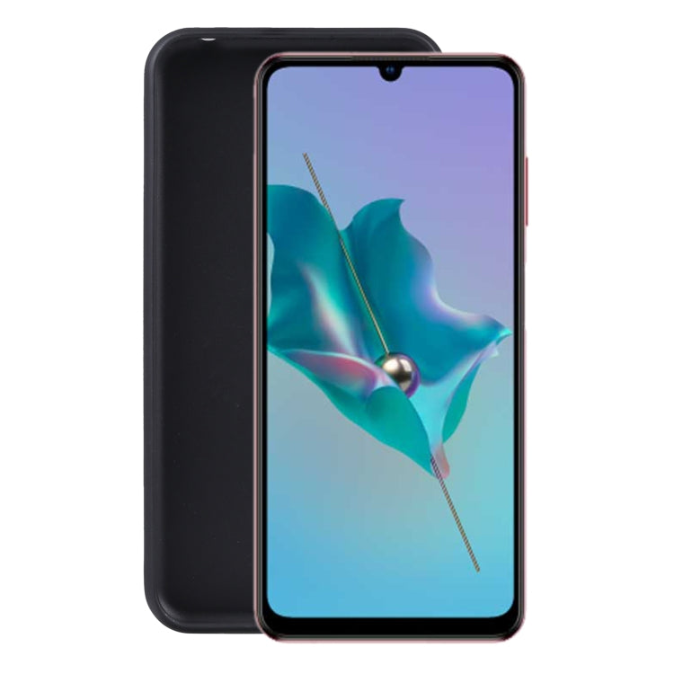Custodia TPU per telefono nera per ZTE Blade V40 Vita