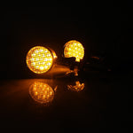 Indicatori di direzione LED per moto 12V luce gialla e rossa