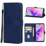 Custodia in pelle con supporto per OPPO A77 5G blu