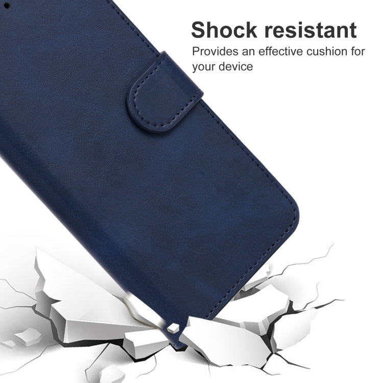 Custodia in pelle con supporto per OPPO A77 5G blu