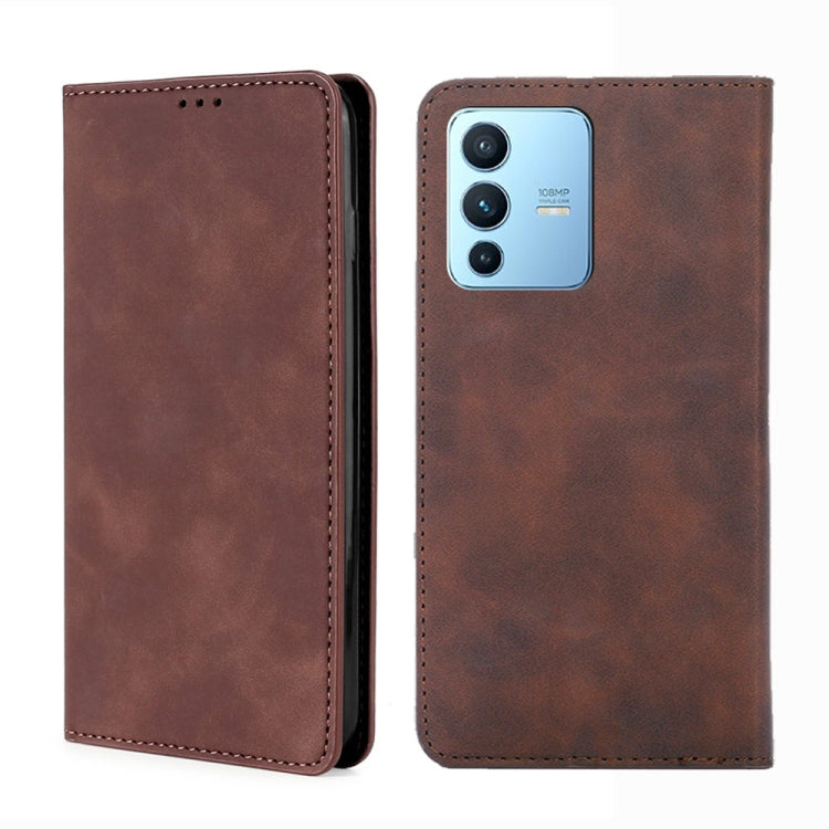 Custodia pelle con vibrazione orizzontale magnetica per vivo S12, V23, X Note e