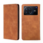 Custodia pelle con vibrazione orizzontale magnetica per vivo S12, V23, X Note e
