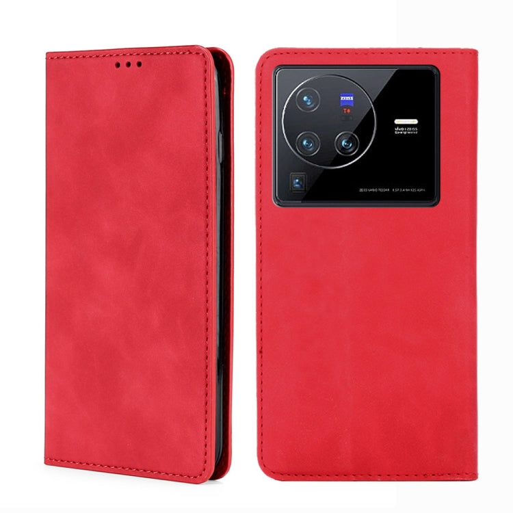 Custodia pelle con vibrazione orizzontale magnetica per vivo S12, V23, X Note e