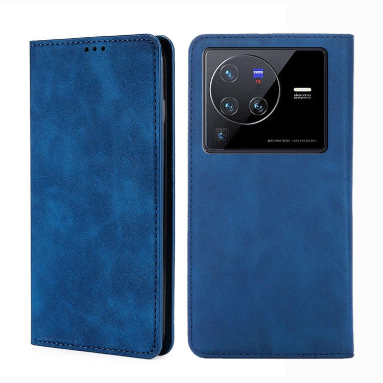 Custodia pelle con vibrazione orizzontale magnetica per vivo S12, V23, X Note e